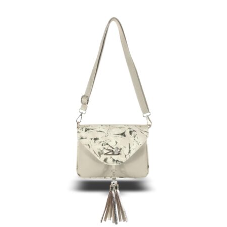 Zellia Női Oldaltáska 24104 Beige-Arany - Leaf -