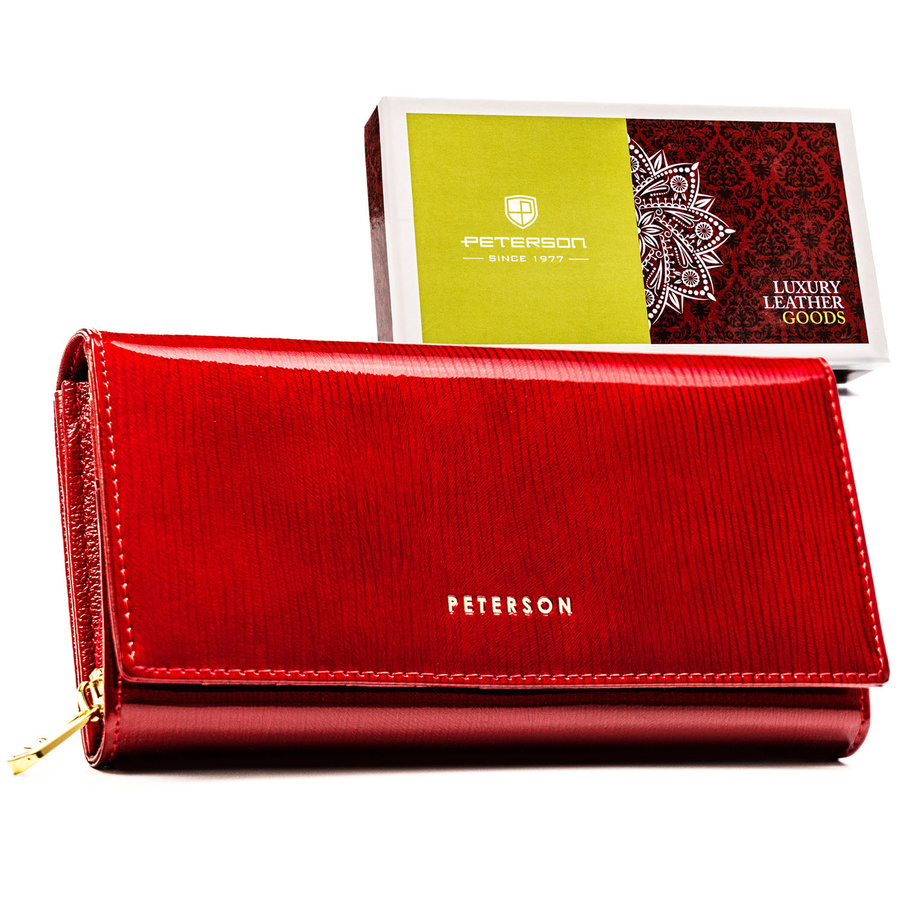 Peterson Női Bőr Pénztárca Ptn 42106-Pr-4892 Red - Piros
