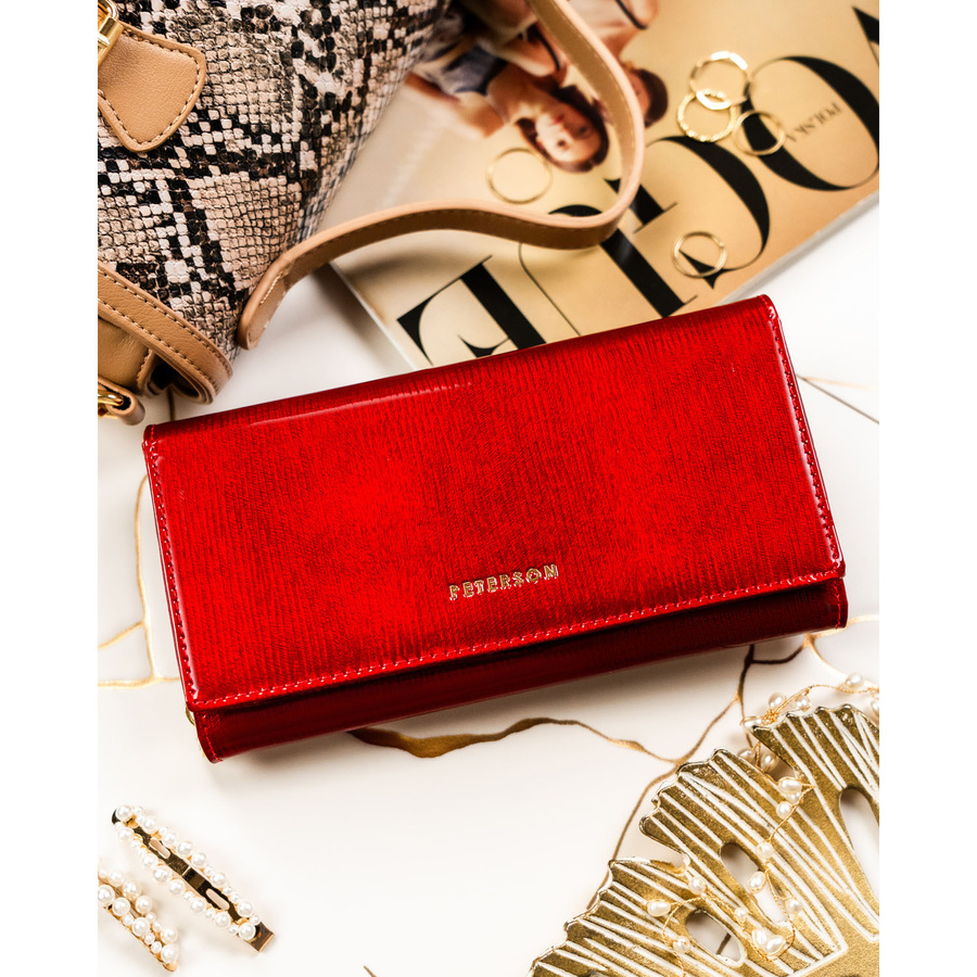 Peterson Női Bőr Pénztárca Ptn 42106-Pr-4892 Red - Piros - Image 3