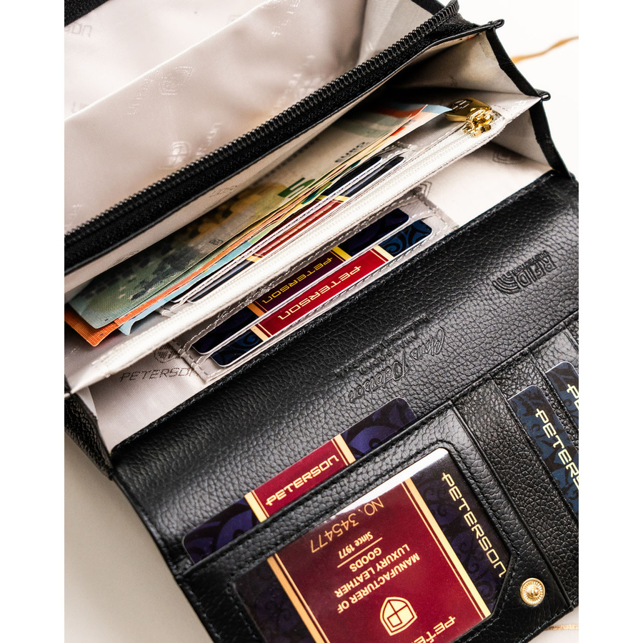 Peterson Női Bőr Pénztárca Ptn 42106-Pr-4908 Black - Fekete - Image 7