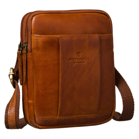 Peterson Férfi Bőr Oldaltáska Ptn M22-Cow-5027 Cognac