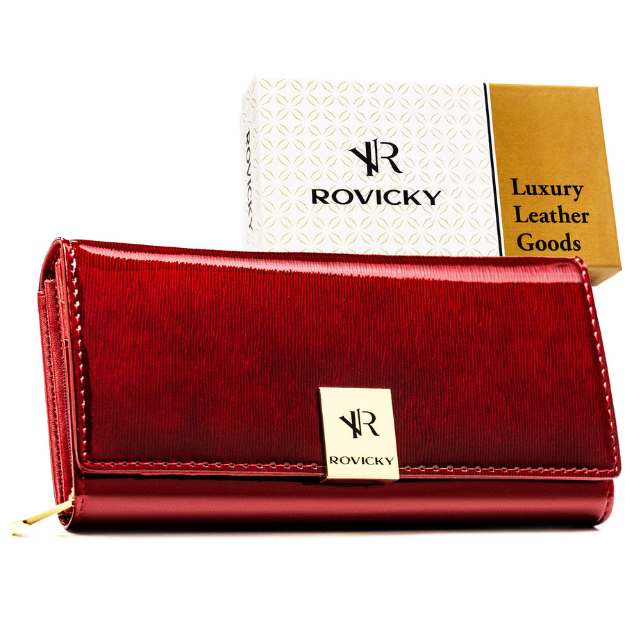 Rovicky Női Bőr Pénztárca Rh-20A-1-Sh-R-5159 Red - Piros