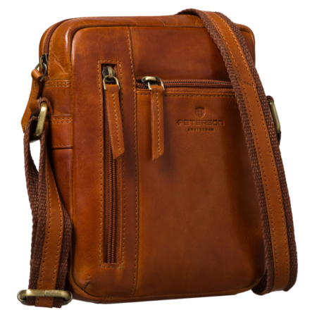 Peterson Férfi Bőr Oldaltáska Ptn Yp002-Cow-5034 Cognac