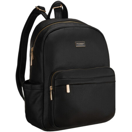 Peterson Női  Eco Bőr Hátizsák - PTN MBP-11-F19-BLACK- Fekete