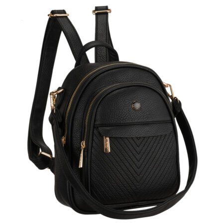 Peterson Női Hátizsák - PTN MBP-17-F19-BLACK- Fekete