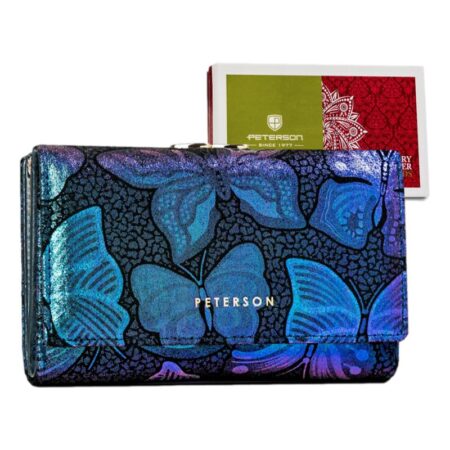Peterson Női Pénztárca Bőr- PTN 42108-ONBF S.BLUE- Kék