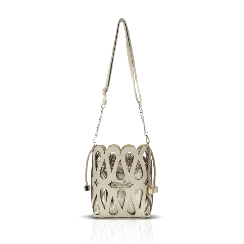 Zellia Női Oldaltáska 26040 Beige-Arany - Image 2