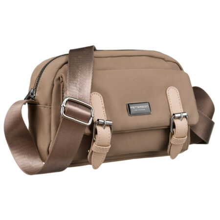Peterson Női Válltáska PTN CTY-07-6234 BEIGE- Sötét Bézs