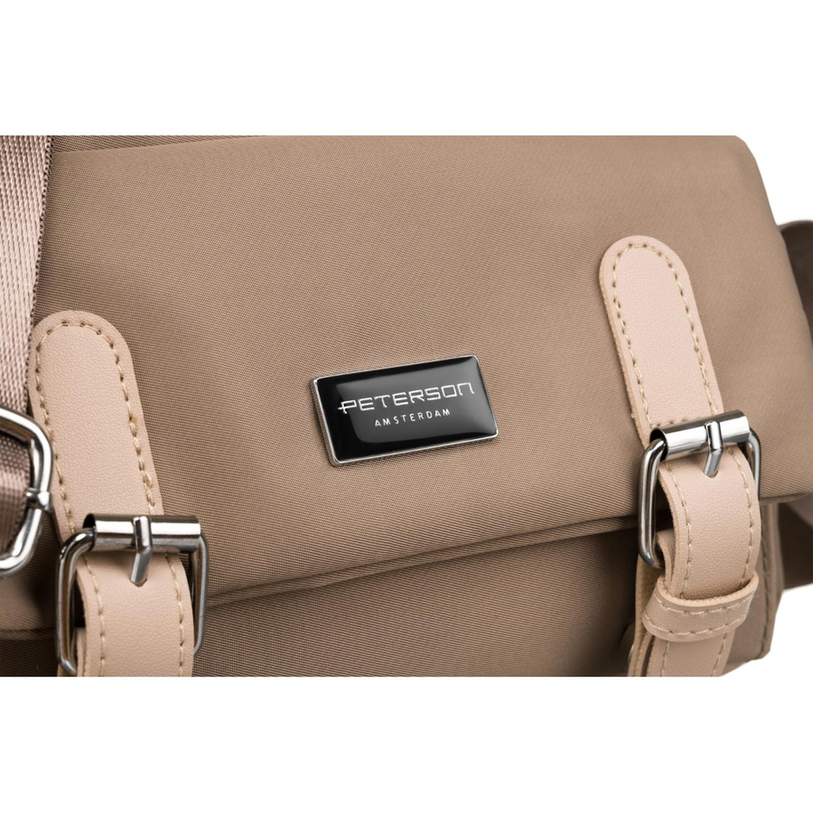 Peterson Női Válltáska PTN CTY-07-6234 BEIGE- Sötét Bézs - Image 4
