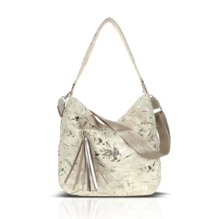 Zellia Női Válltáska 24151 Beige-Arany - Leaf -