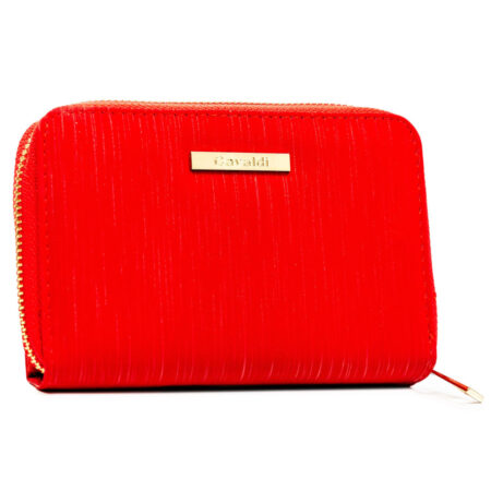Cavaldi Női Eco Bőr Pénztárca -CHWJ-04-4917 RED- Piros
