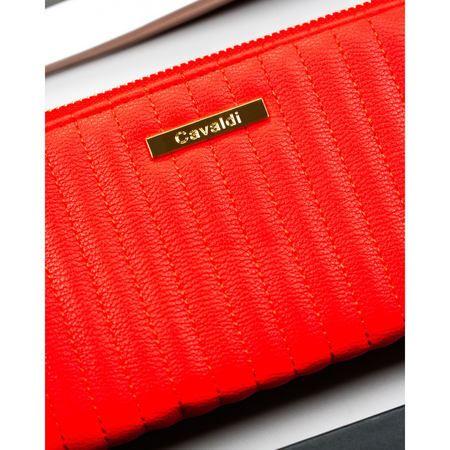Cavaldi Női Eco Bőr Pénztárca -CHWJ-08-7202 RED- Piros - Image 3