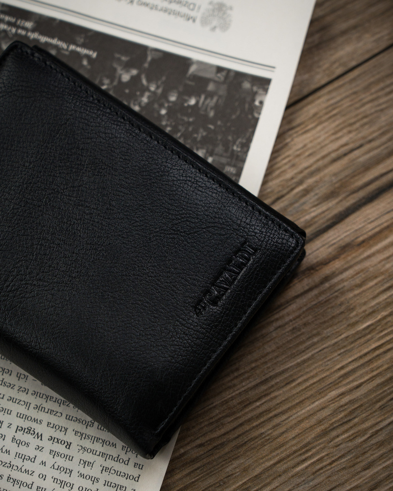 Peterson Férfi Bőr Pénztárca - M302-PU-6885 BLACK- Fekete - Image 2