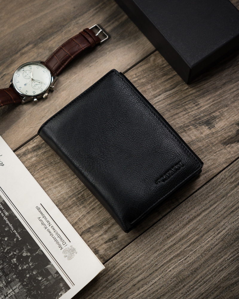 Peterson Férfi Bőr Pénztárca - M302-PU-6885 BLACK- Fekete - Image 3