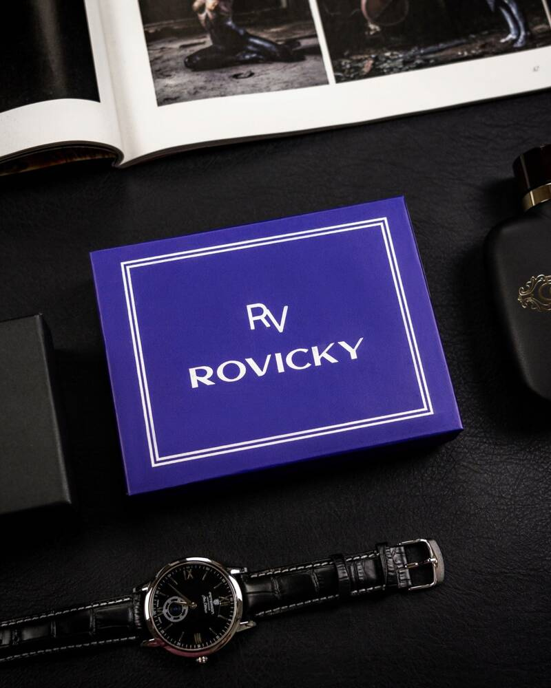 Rovicky Férfi Bőr Pénztárca -RV-70616-9-BCA BLACK- Fekete - Image 11