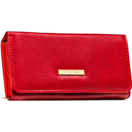 Cavaldi Női Eco Bőr Pénztárca -CHWJ-05-4825 RED- Piros