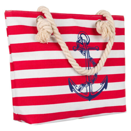 Női shopper strand táska -304-0682 RED- Piros