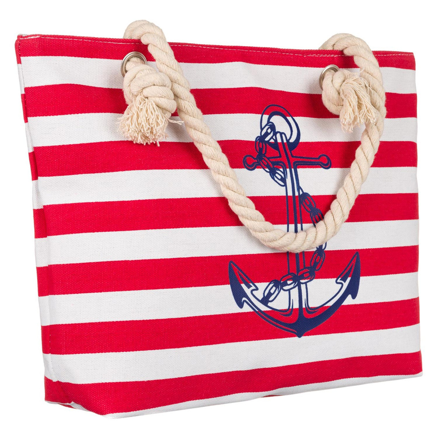 Női shopper strand táska -304-0682 RED- Piros