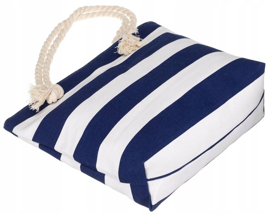 Női shopper strand táska -FB01-BIG STRAPS-0699- Kék - Image 7