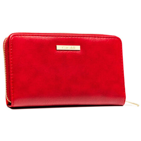 Cavaldi Női Eco Bőr Pénztárca -CHWJ-08-5136 RED- Piros