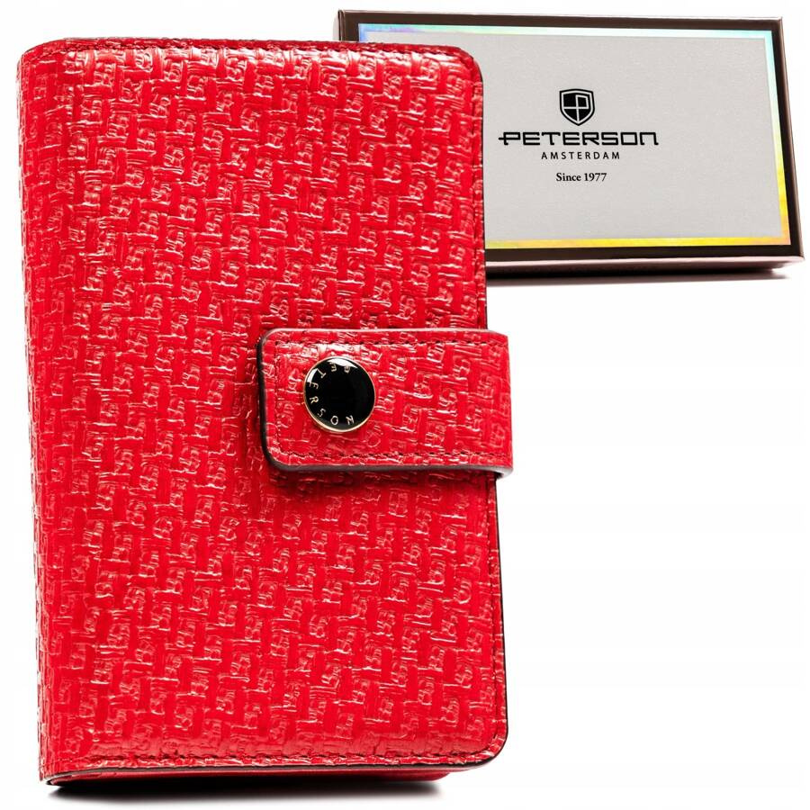 Peterson Női Eco Bőr Pénztárca -PTN 002-YS-9413 RED- Piros
