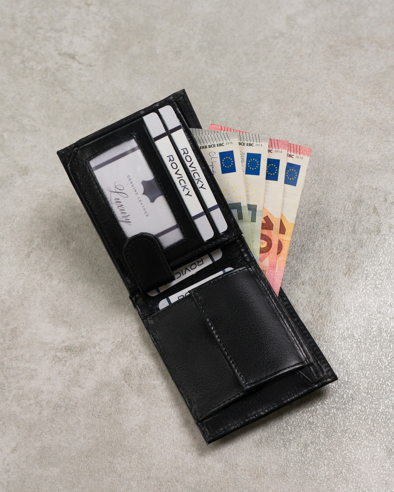 Cavaldi Férfi Bőr Pénztárca -0670-P-BS-RFID-9358-Fekete - Image 6