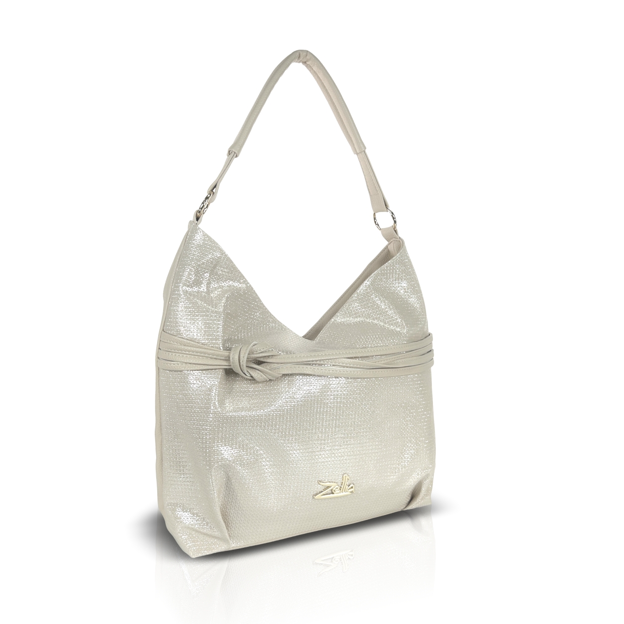 Zelia Női Válltáska 26017 Beige-Arany - Csillámos - - Image 2