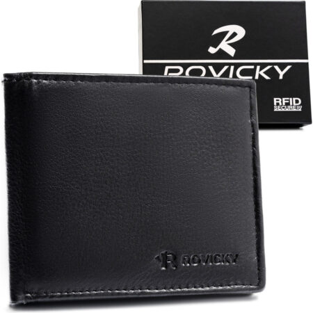 Rovicky Férfi Bőr Pénztárca 0035-Rvd-0178 Black - Fekete