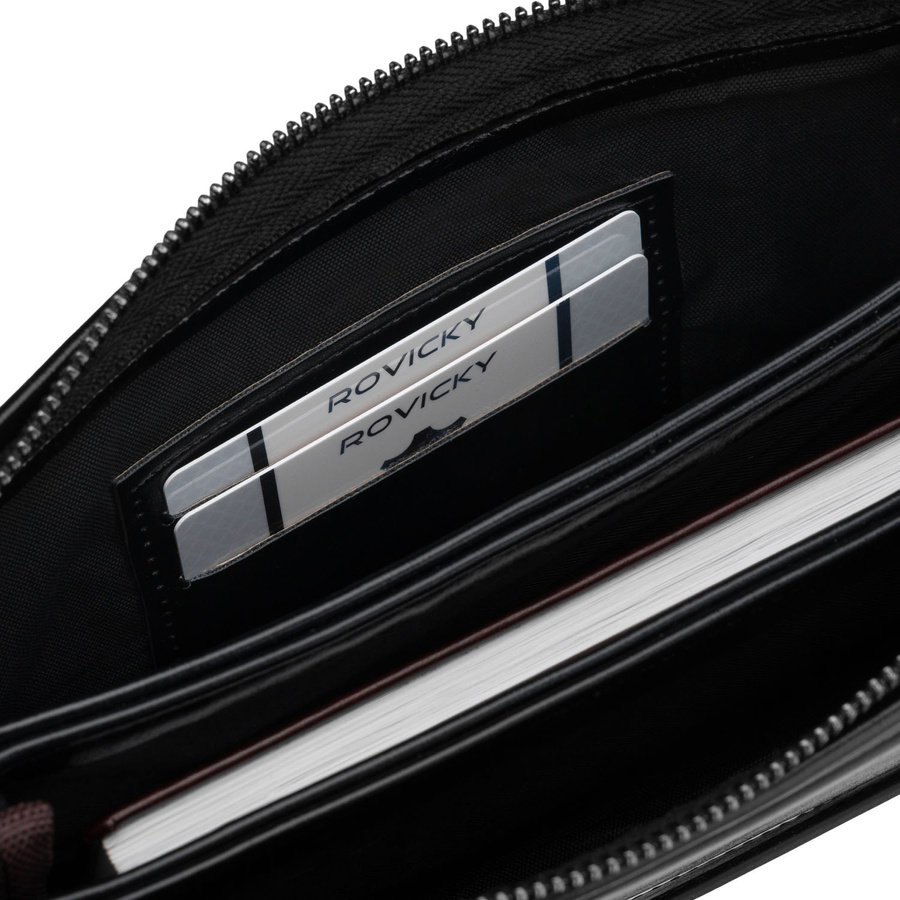 Rovicky Férfi Kézitáska -R-SDR-05-S-1693 BLACK- Fekete - Image 7