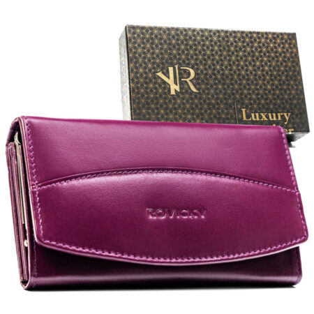 Rovicky Bőr Női Pénztárca -R-RD-36-NGV-PLUM- Lila