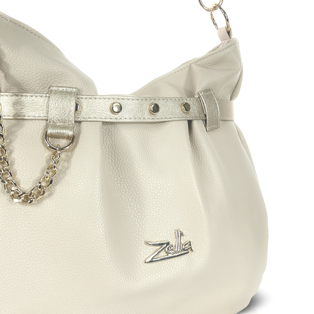 Zellia Női Válltáska 25017 Beige-Arany - Image 3