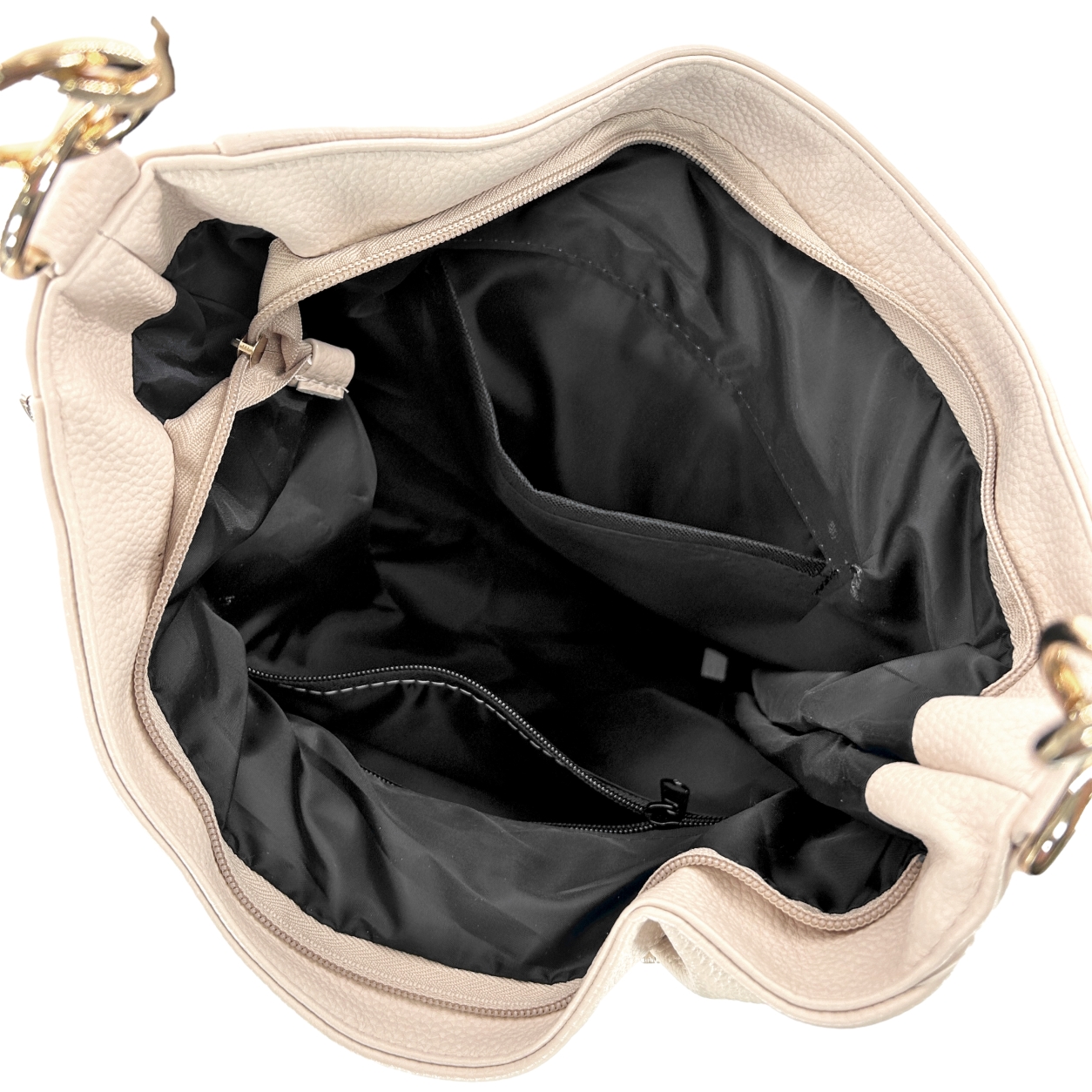 Zellia Női Válltáska 25017 Beige-Arany - Image 5