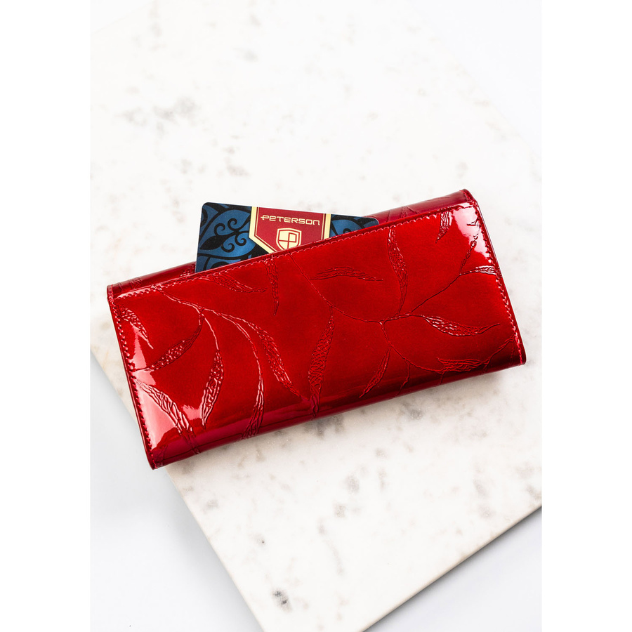 Peterson Női Bőr Pénztárca Ptn 72401-Lpc-2169 Red - Image 6