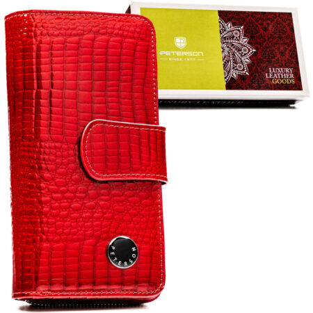 Peterson Női Bőr Pénztárca Ptn 76116-Rs-3597 Red - Piros