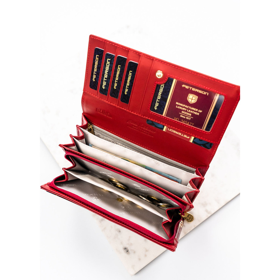 Peterson Női Bőr Pénztárca Ptn Ph20-1-Rs-5600 Red - Piros - Image 8