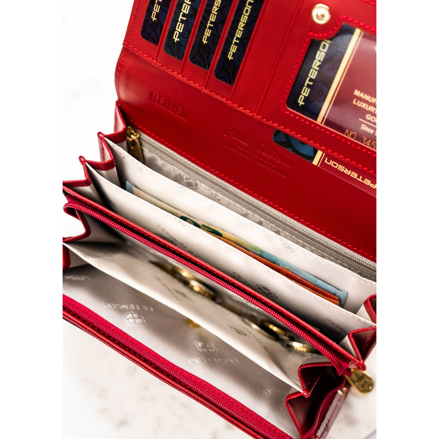 Peterson Női Bőr Pénztárca Ptn Ph20-1-Rs-5600 Red - Piros - Image 9