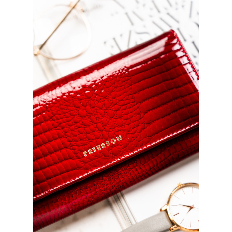 Peterson Női Bőr Pénztárca Ptn Ph28-1-Rs-5709 Red - Piros - Image 4