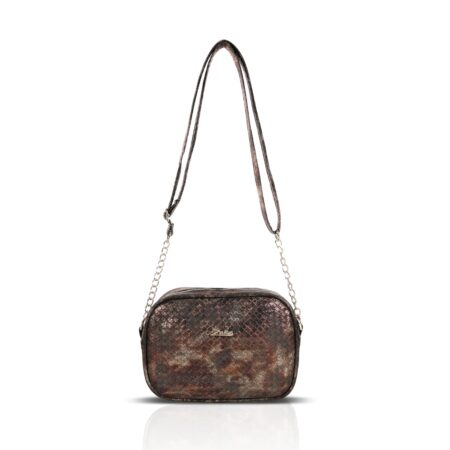 Zellia Női Oldaltáska Zlb202 Bronz -Mesh -