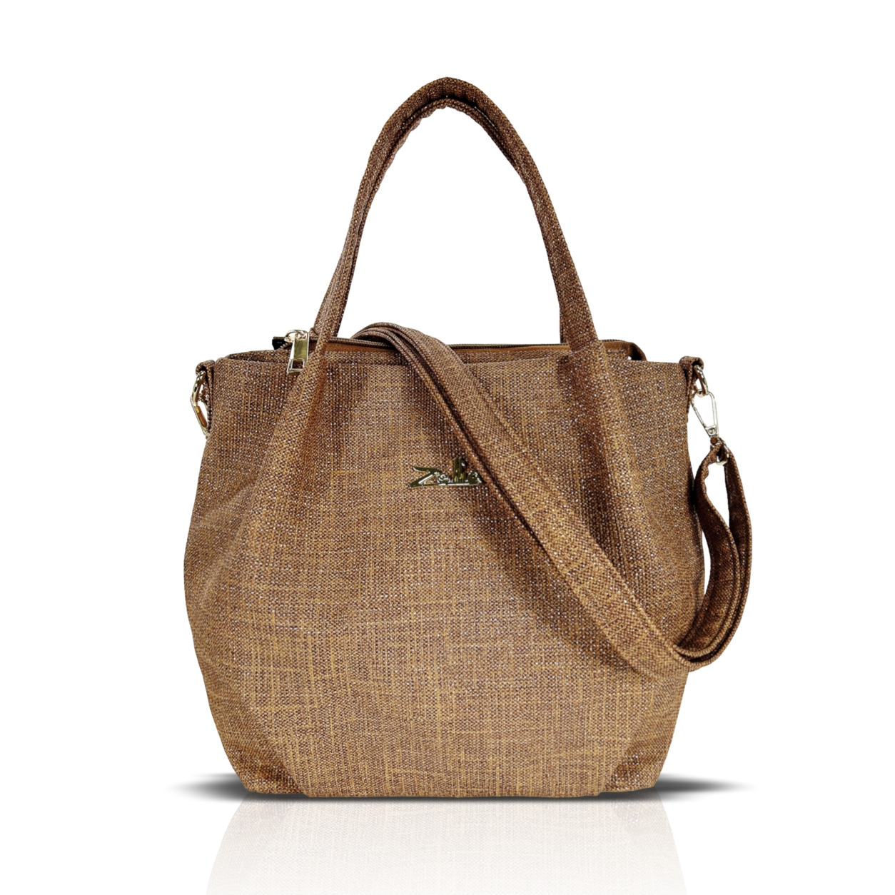 Zellia Női Válltáska Zlb324 Camel - Shimmer -