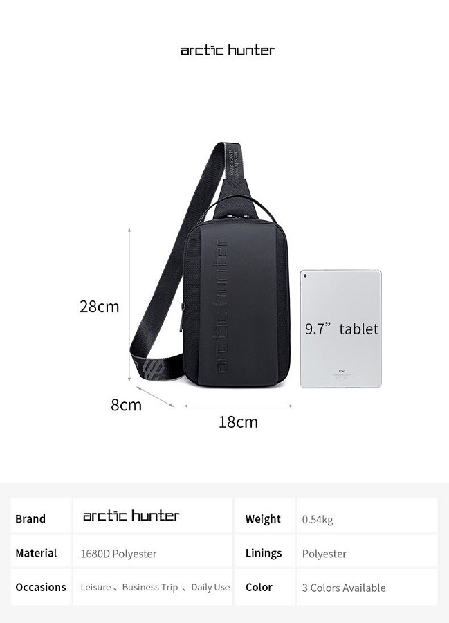 Arctic Hunter, AH-B00451-black,Üzleti hátizsák, Laptoptáska - Image 10