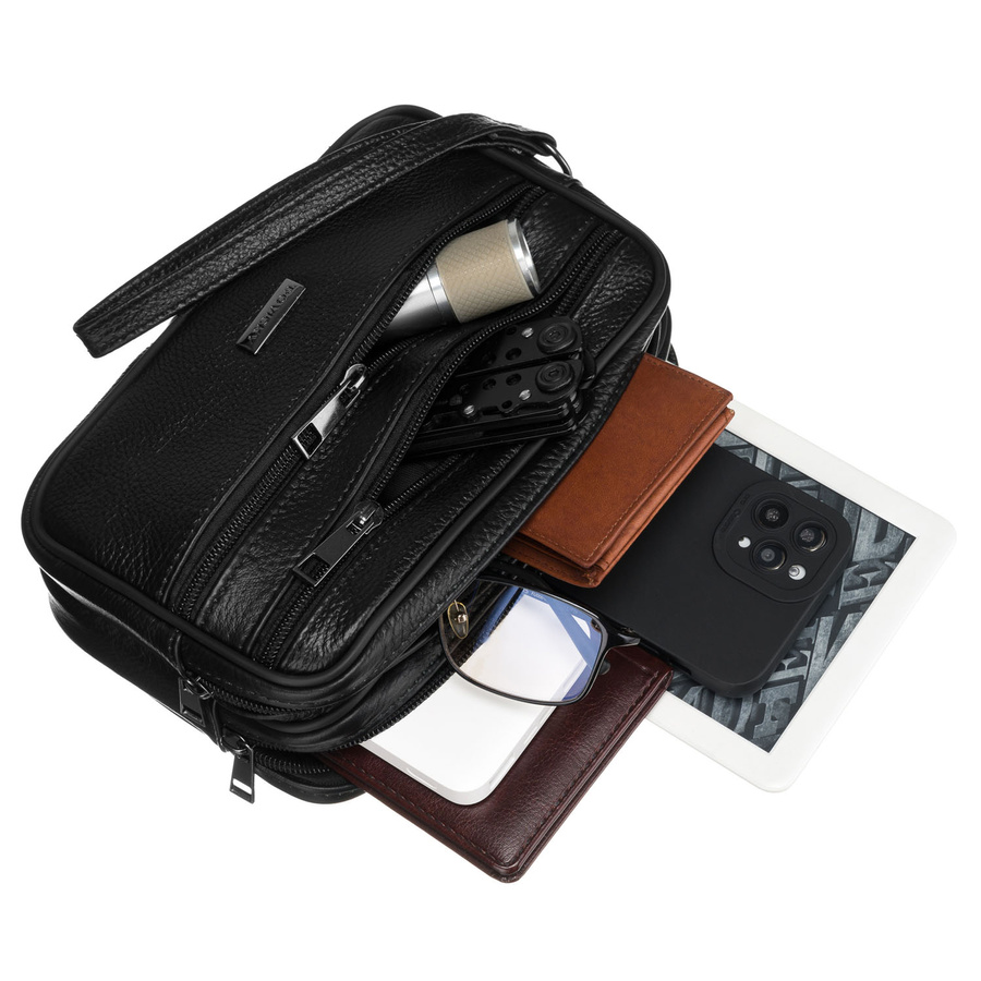 Rovicky Férfi Bőr Autóstáska -R-13210-2112 BLACK- Fekete - Image 13