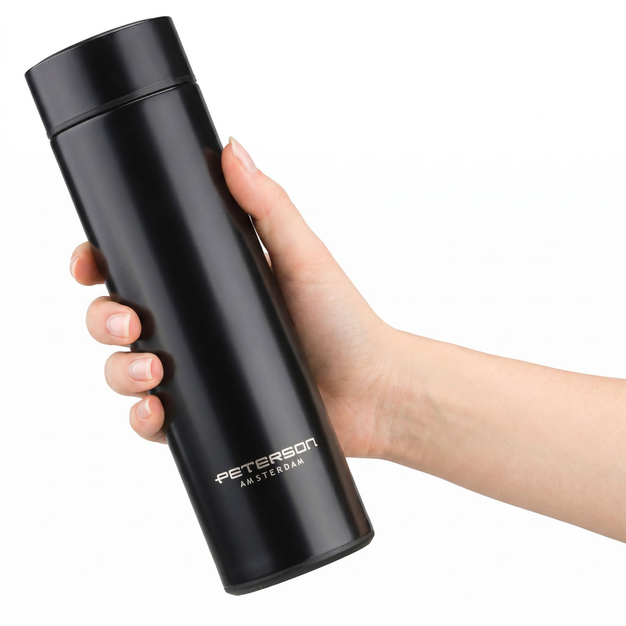 Peterson Termosz Led Kijelzővel -PTN TE-02-480-BLACK- Fekete - 480ml - Image 5