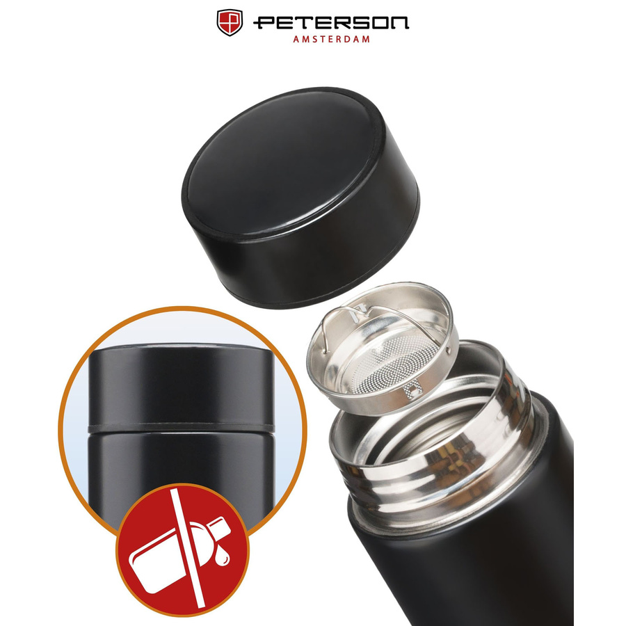 Peterson Termosz Led Kijelzővel -PTN TE-02-480-BLACK- Fekete - 480ml - Image 13