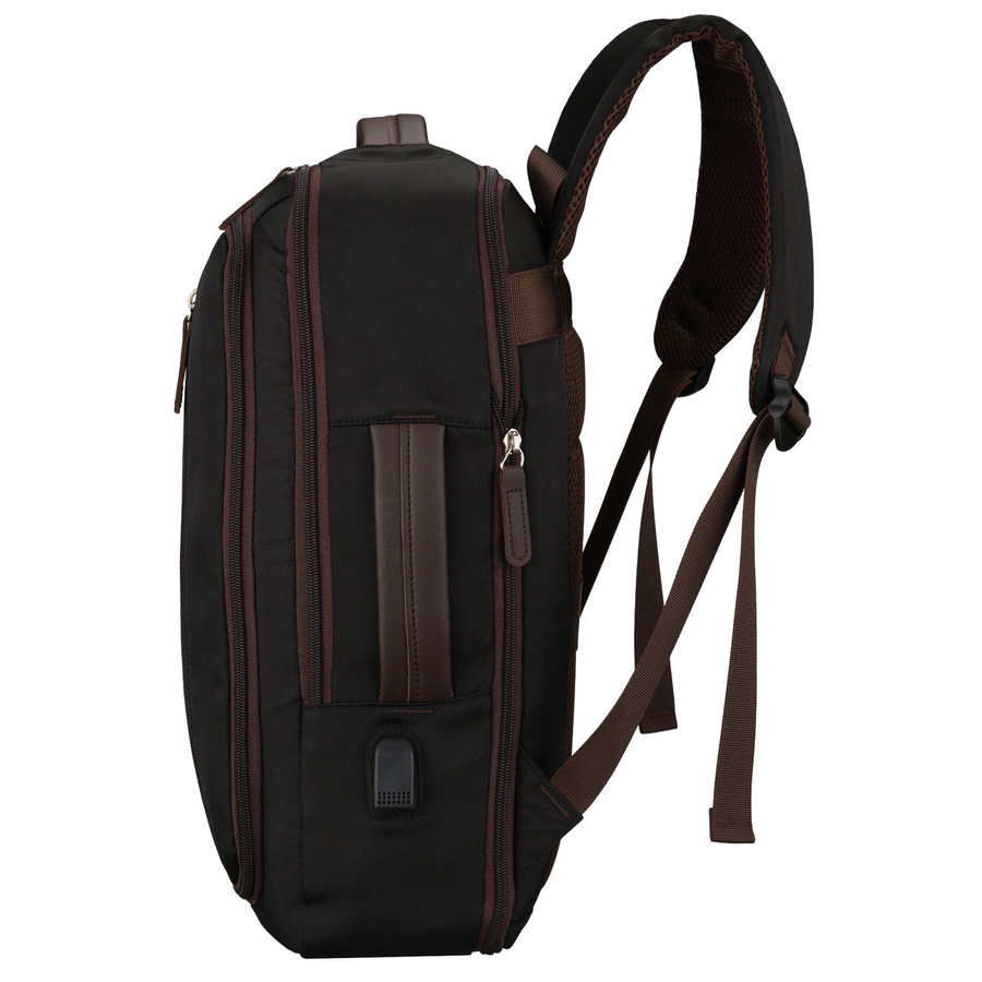 Peterson Utazó Hátizsák -PTN JPSL-02-9250-BLACK -Fekete - 40 X 30 X 15-20 cm - Image 5