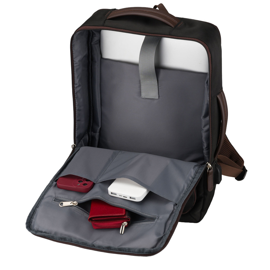 Peterson Utazó Hátizsák -PTN JPSL-02-9250-BLACK -Fekete - 40 X 30 X 15-20 cm - Image 2