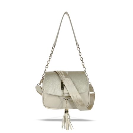 Zellia Női Oldaltáska 25203 Beige-Arany - Brw -