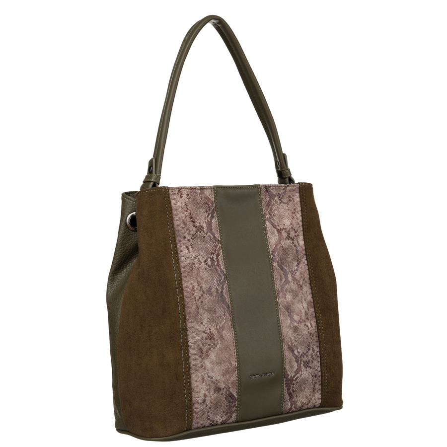 David Jones Öko-Bőr Női Válltáska -6885-4 KHAKI