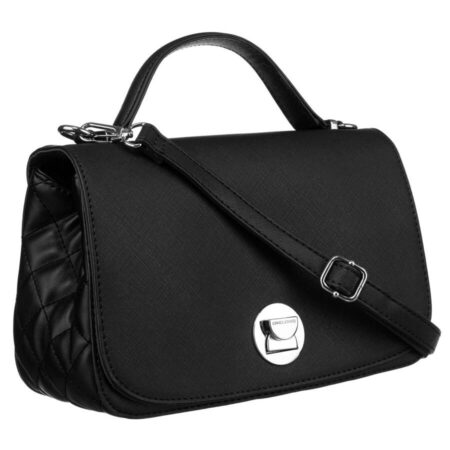 David Jones Öko-Bőr Női Válltáska -6835-1 BLACK- Fekete