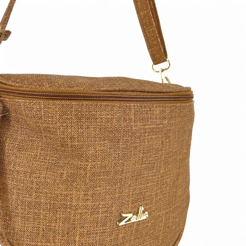 Zellia Női Oldaltáska Zlb12 Camel - Shimmer - - Image 4