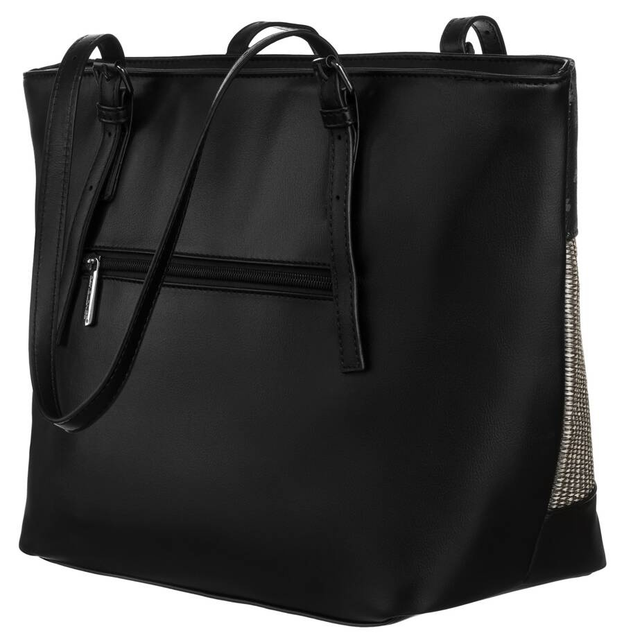 David Jones Öko Bőr Női Válltáska -6875-4 BLACK- Fekete - Image 3